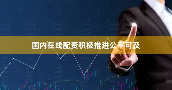 国内在线配资　　积极推进公平可及